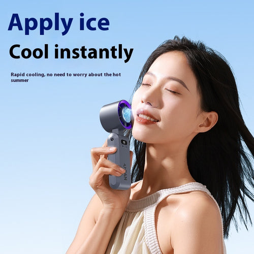 High-speed Handheld Folding Refrigeration Little Fan Usb Outdoor Halter